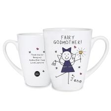 Personalised Purple Ronnie Fairy Latte Mug